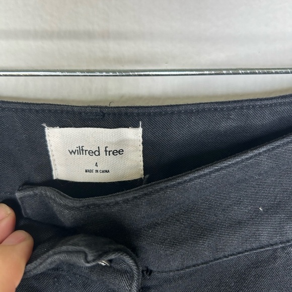 Aritzia Wilfred Free Brennan knee patch utility high rise pants size 4 - Picture 5 of 9